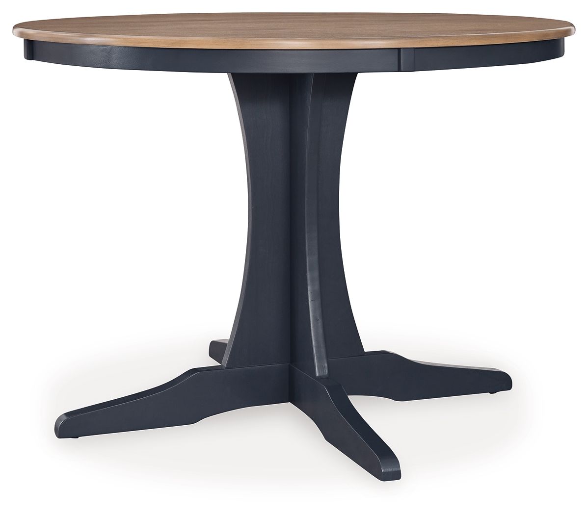 Signature Design by Ashley® Landocken - Brown / Blue - Round Dining Room Table | Meri Furniture