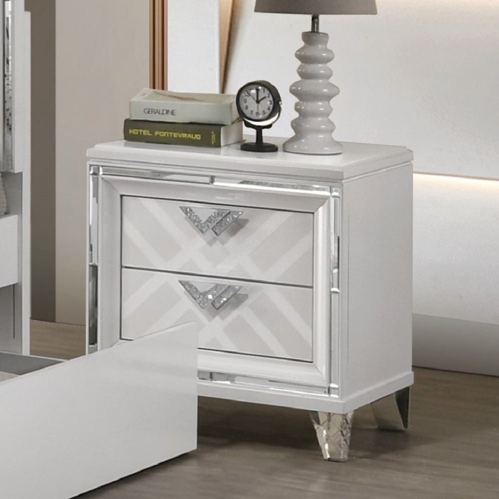 ACME Skylar - Accent Nightstand - White | Meri Furniture