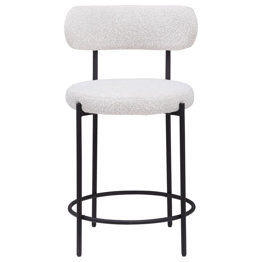 Coaster Fine Furniture Viola - Boucle Upholstered Bar Stool (Set of 2) | Meri Furniture