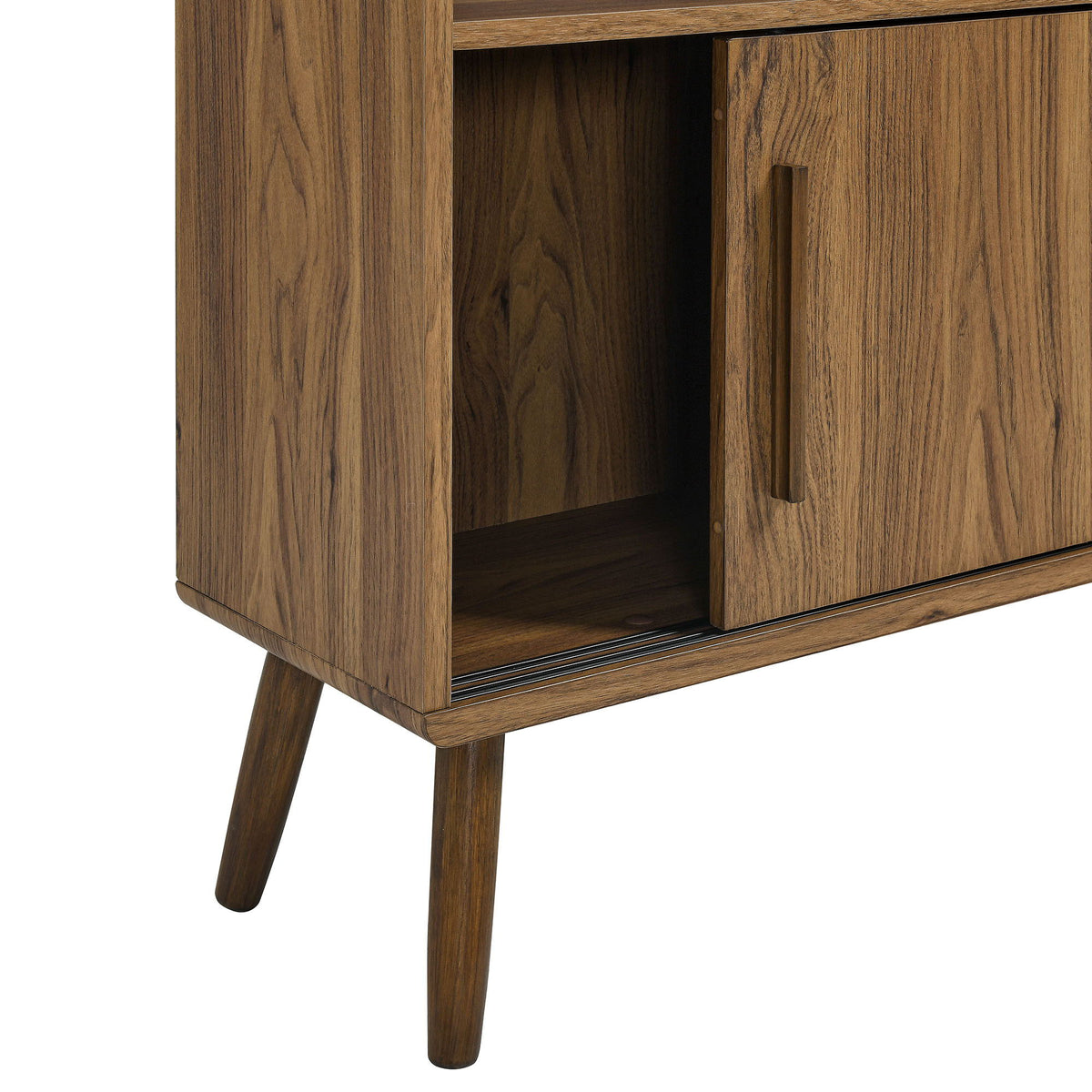 Transmit 59" Bookcase with Sliding Doors by Modway