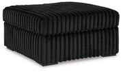 Signature Design by Ashley® Midnight-madness - Onyx - Oversized Accent Ottoman | Meri Furniture