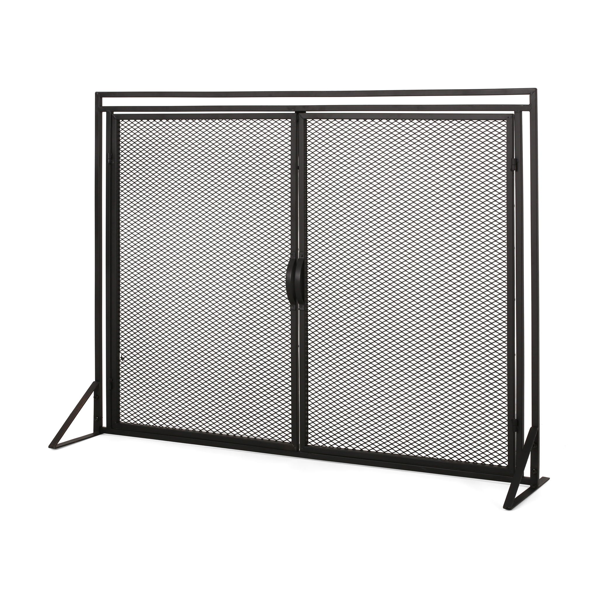 Samantha - Iron Fireplace Screen 2 Door Design
