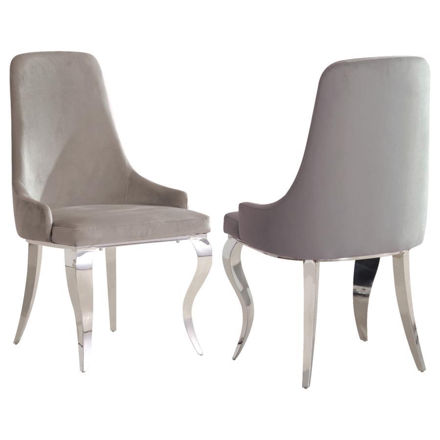 Coaster Fine Furniture Antoine - Velvet Upholstered Dining Side Chair (Set of 2) | Meri Furniture