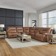 Liberty Furniture Cameron - 6 Piece Sectional - Dakota Saddle Leather | Meri Furniture