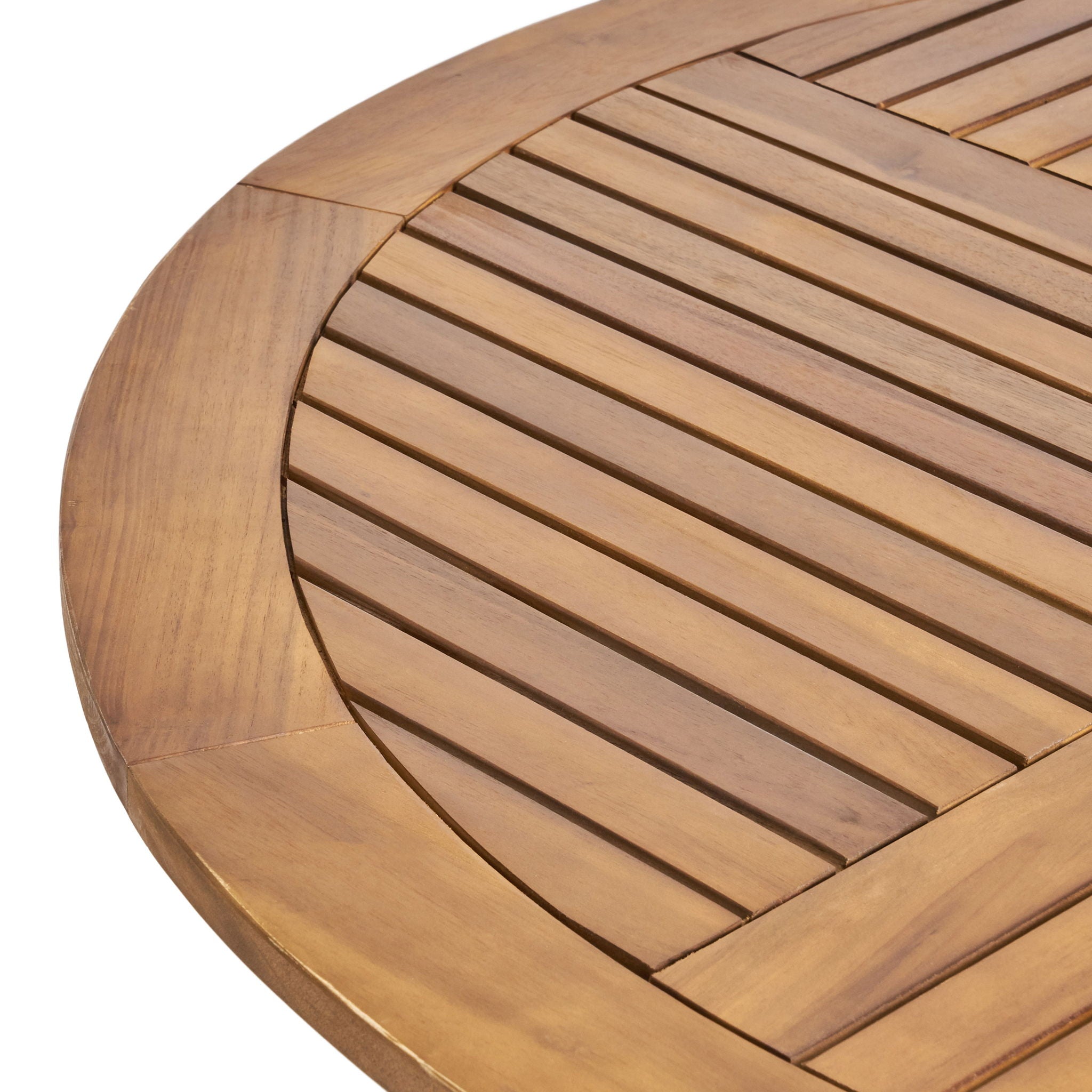 Hermosa - Outdoor Acacia Wood Table Circular Design