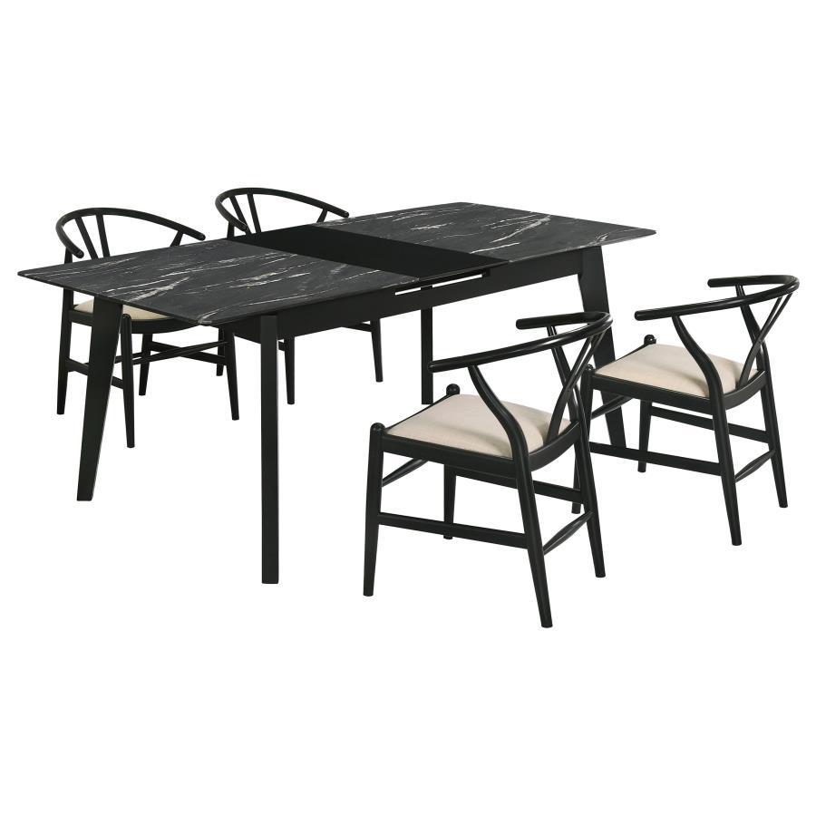 Coaster Fine Furniture Crestmont - Extension Leaf Dining Table Set | Meri Furniture