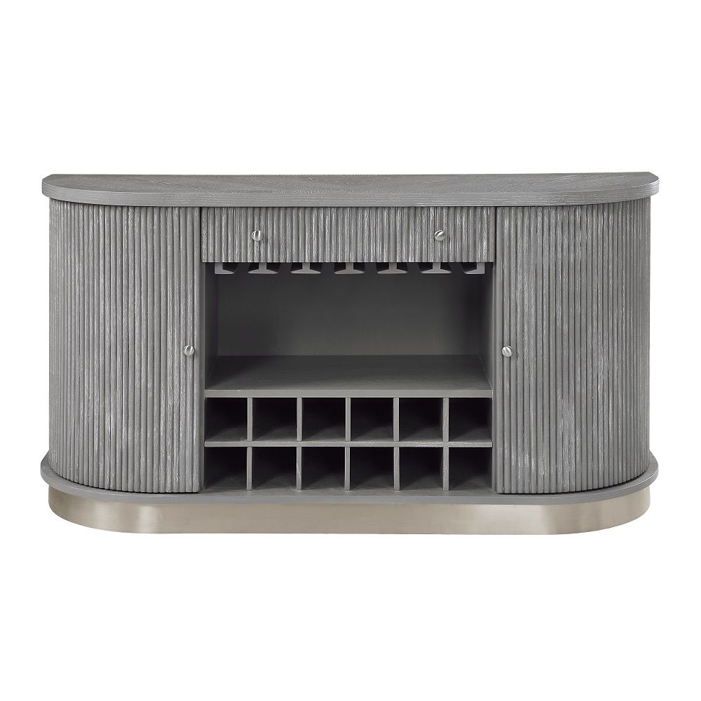 ACME Adalynn - Server - Weathered Gray Oak | Meri Furniture