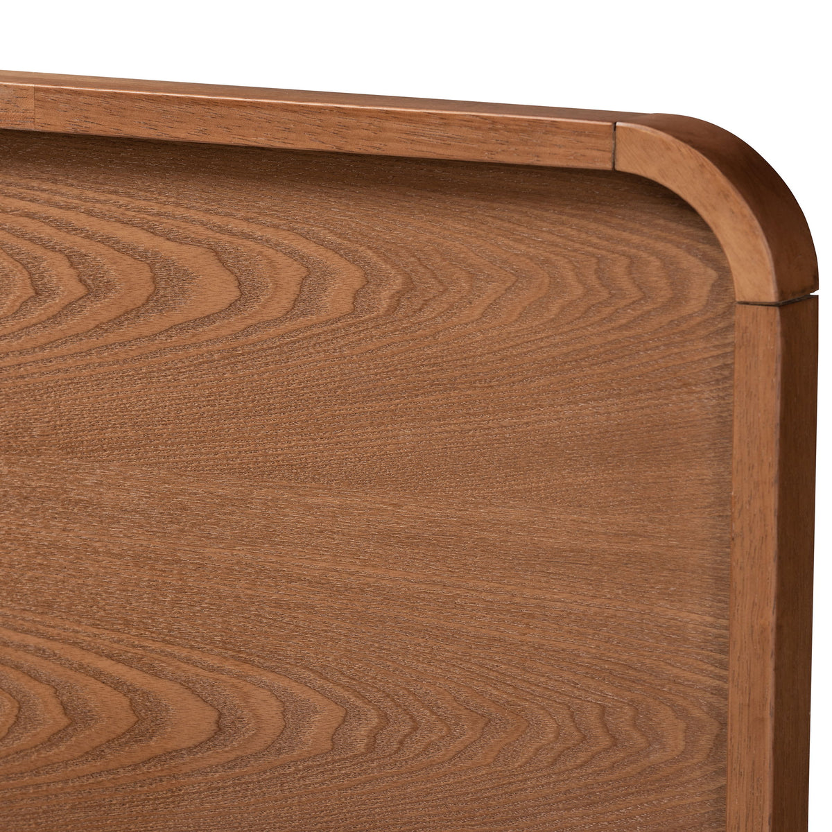 Vita Modern Transitional Ash Walnut Brown Finished Wood 4-Drawer Queen Size Platform Storage Bed