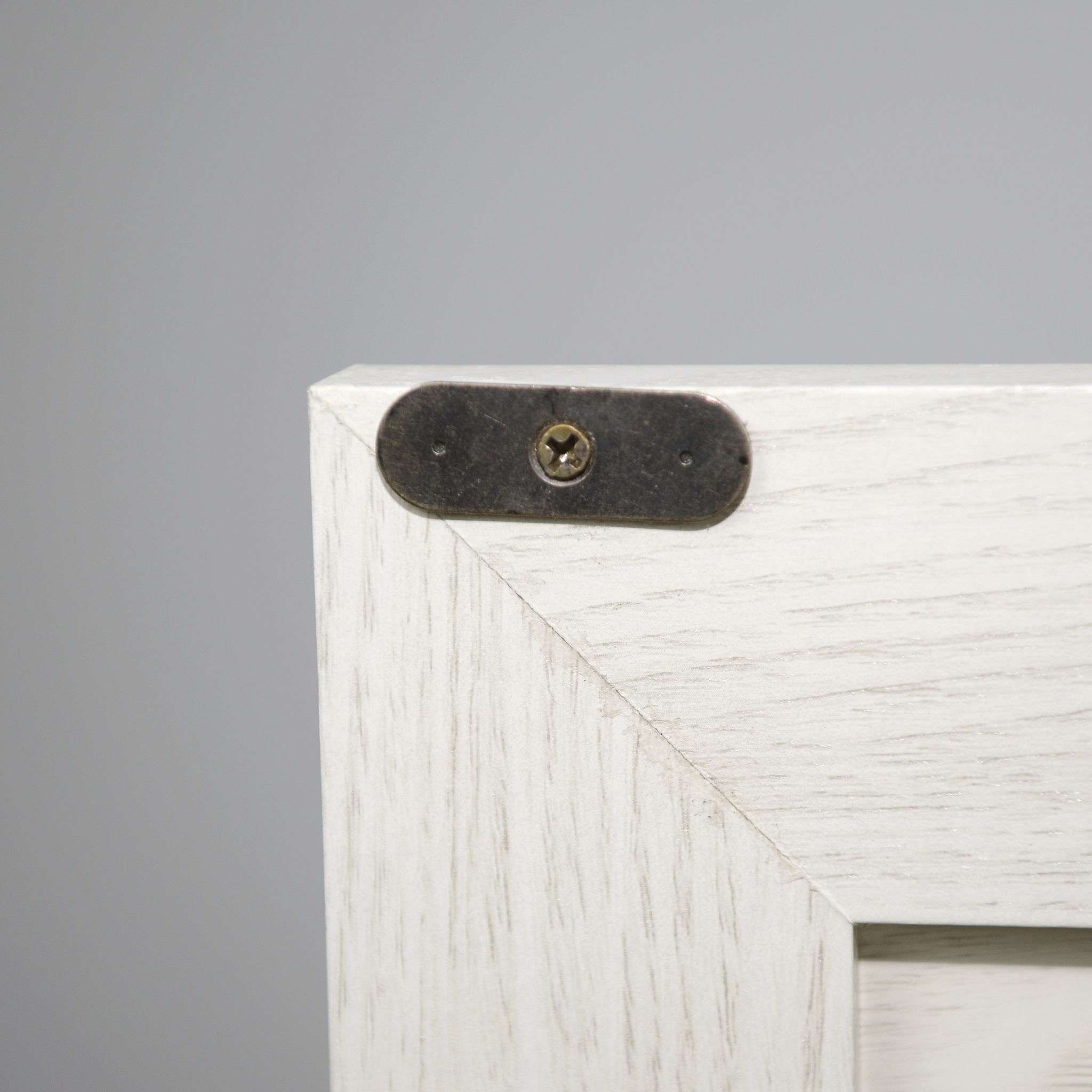 Sideboard Cabinet With Mirrored Doors, Adjustable Shelf, Metal Handles