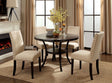 Furniture of America Kaitlin - Round Dining Table - Light Walnut / Beige | Meri Furniture