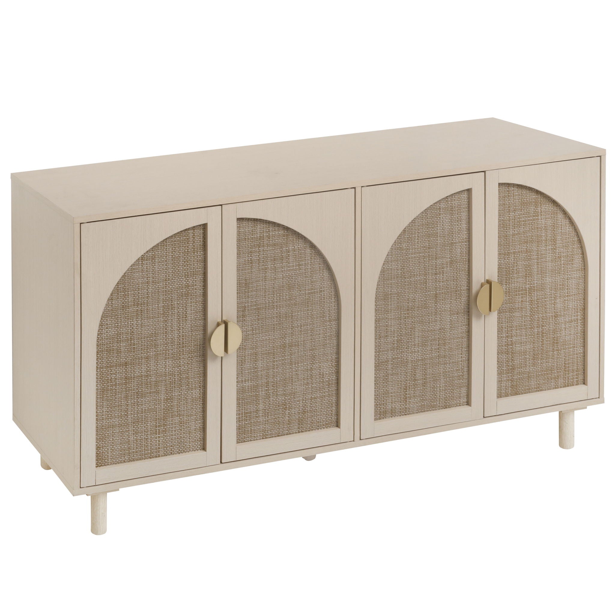 4 Door Cabinet, Customizable Storage System