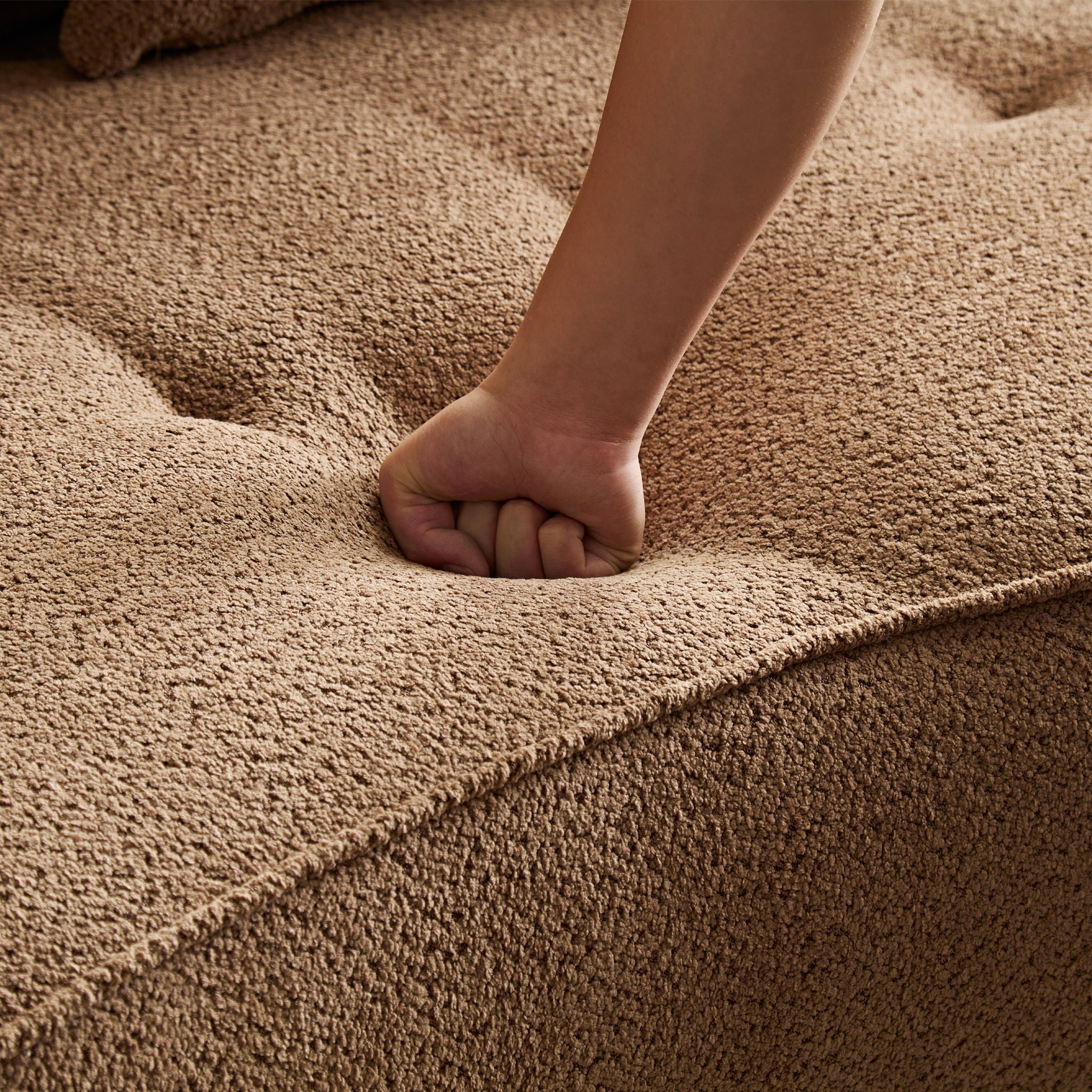 Modular Sofa, Durable Fabric, Solid Wood Frame, High Density Sponge Padding, Seating For 4