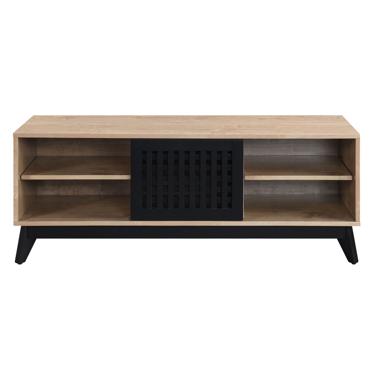 ACME Gamaliel - TV Stand - Oak & Espresso Finish | Meri Furniture
