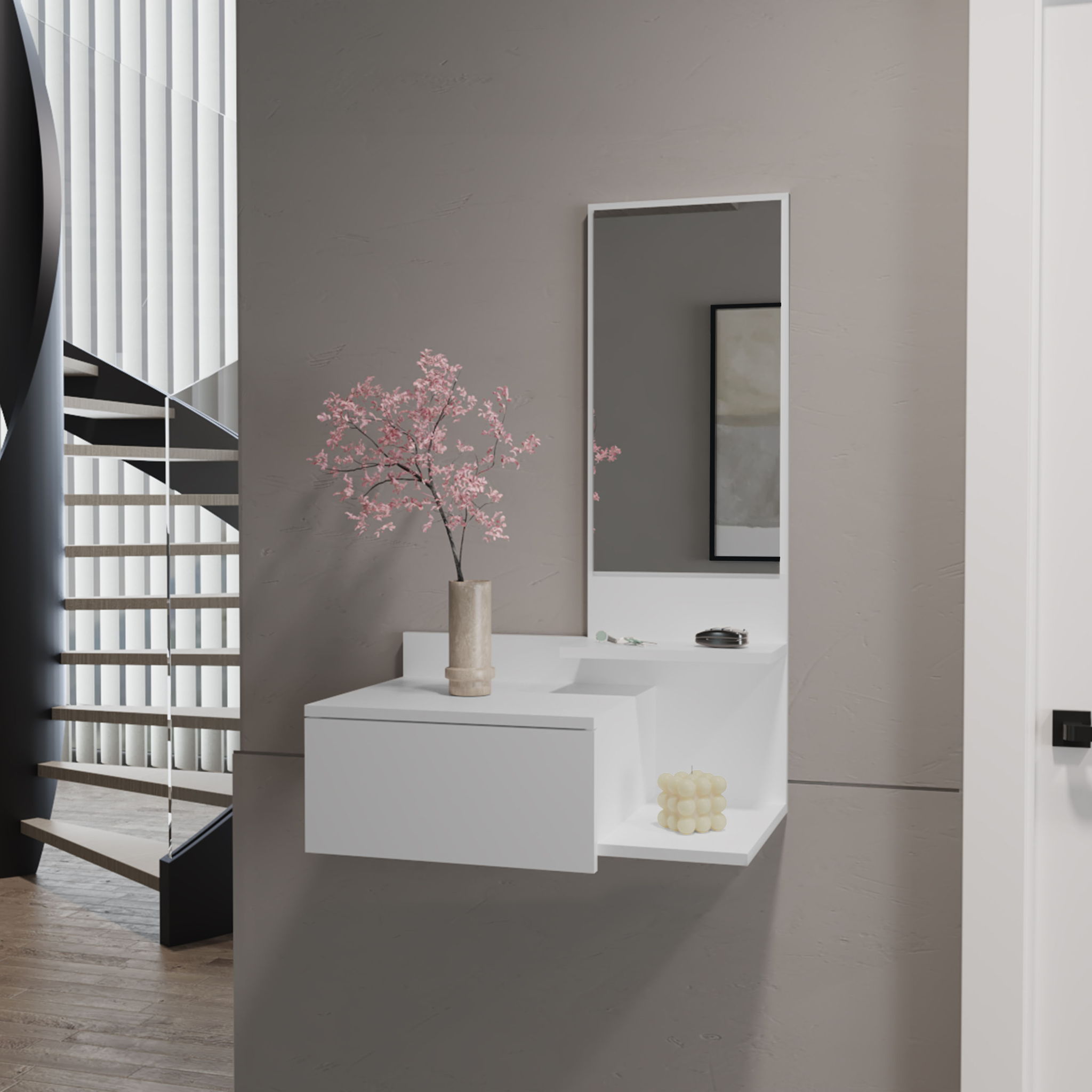 Lowell - Floating Hallway Cabinet