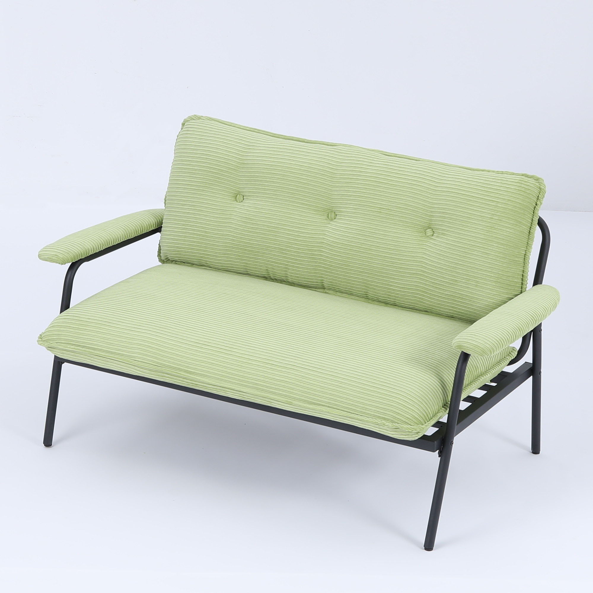 Modern Metal Frame Sofa With Sponge Filling For Compact Spaces And Versatile Use