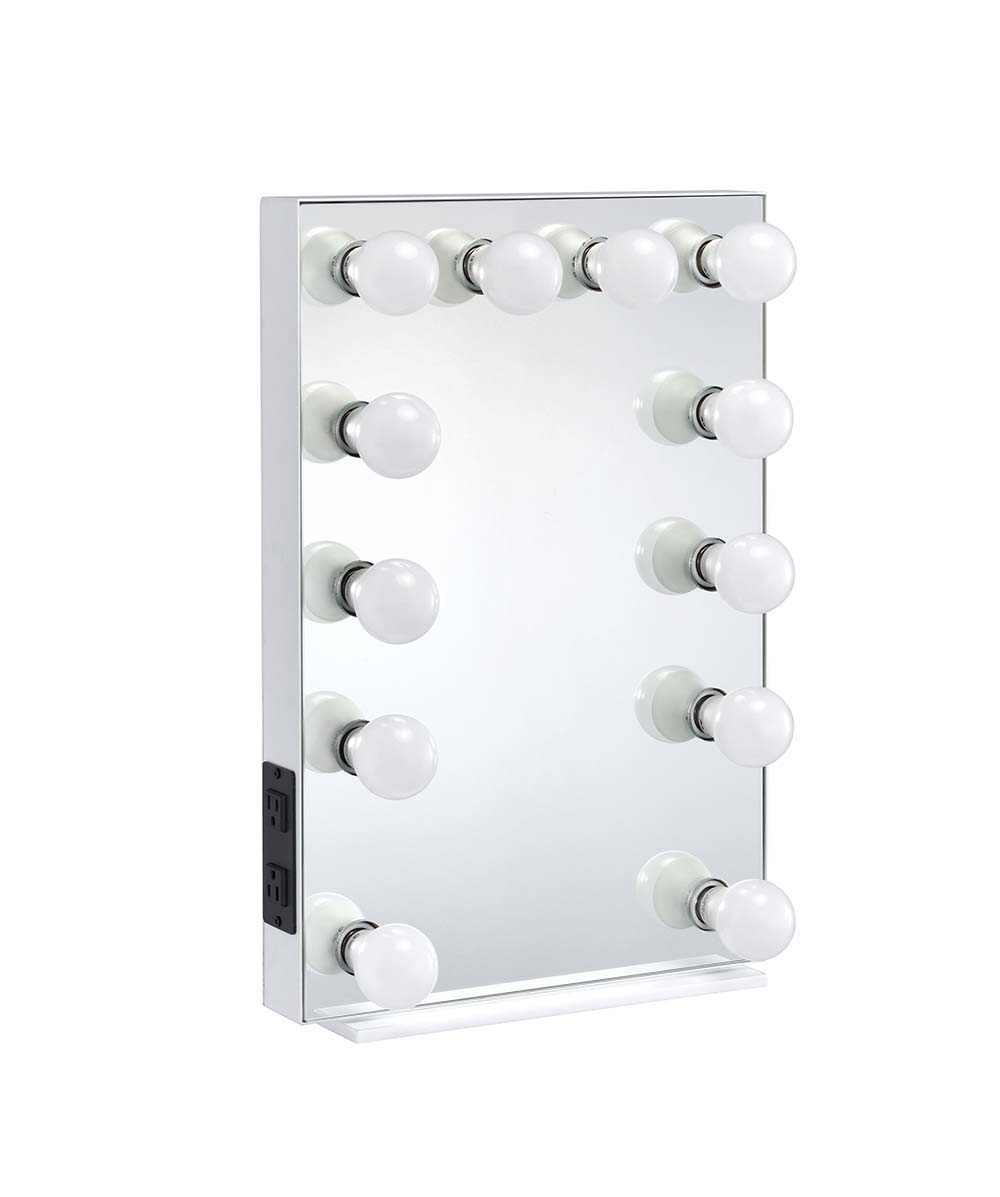ACME Asa - Accent Mirror - White Finish | Meri Furniture