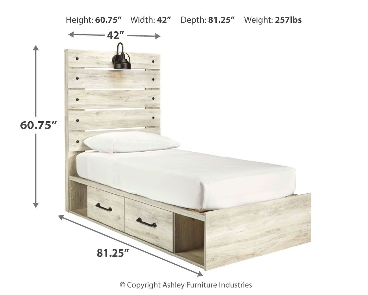 Signature Design by Ashley® Cambeck - Panel Bed | Meri Furniture