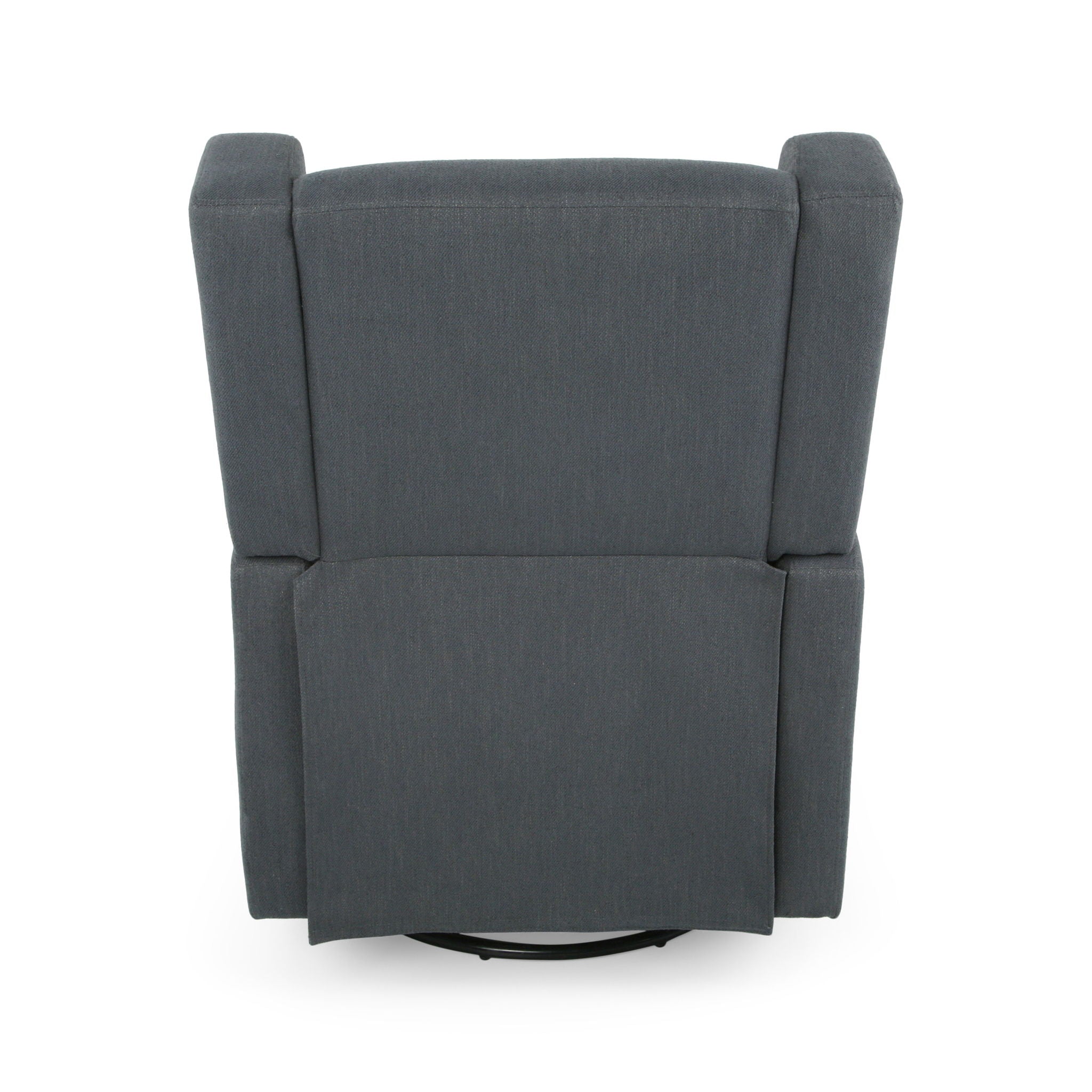 Landau Contemporary Fabric Upholstered Swivel Recliner