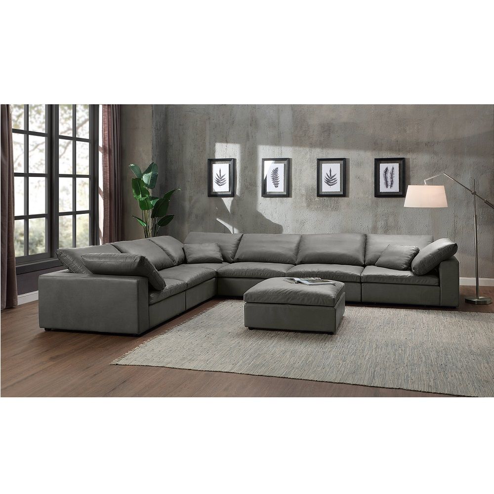 ACME Margot - Modular Wedge - Dark Gray | Meri Furniture