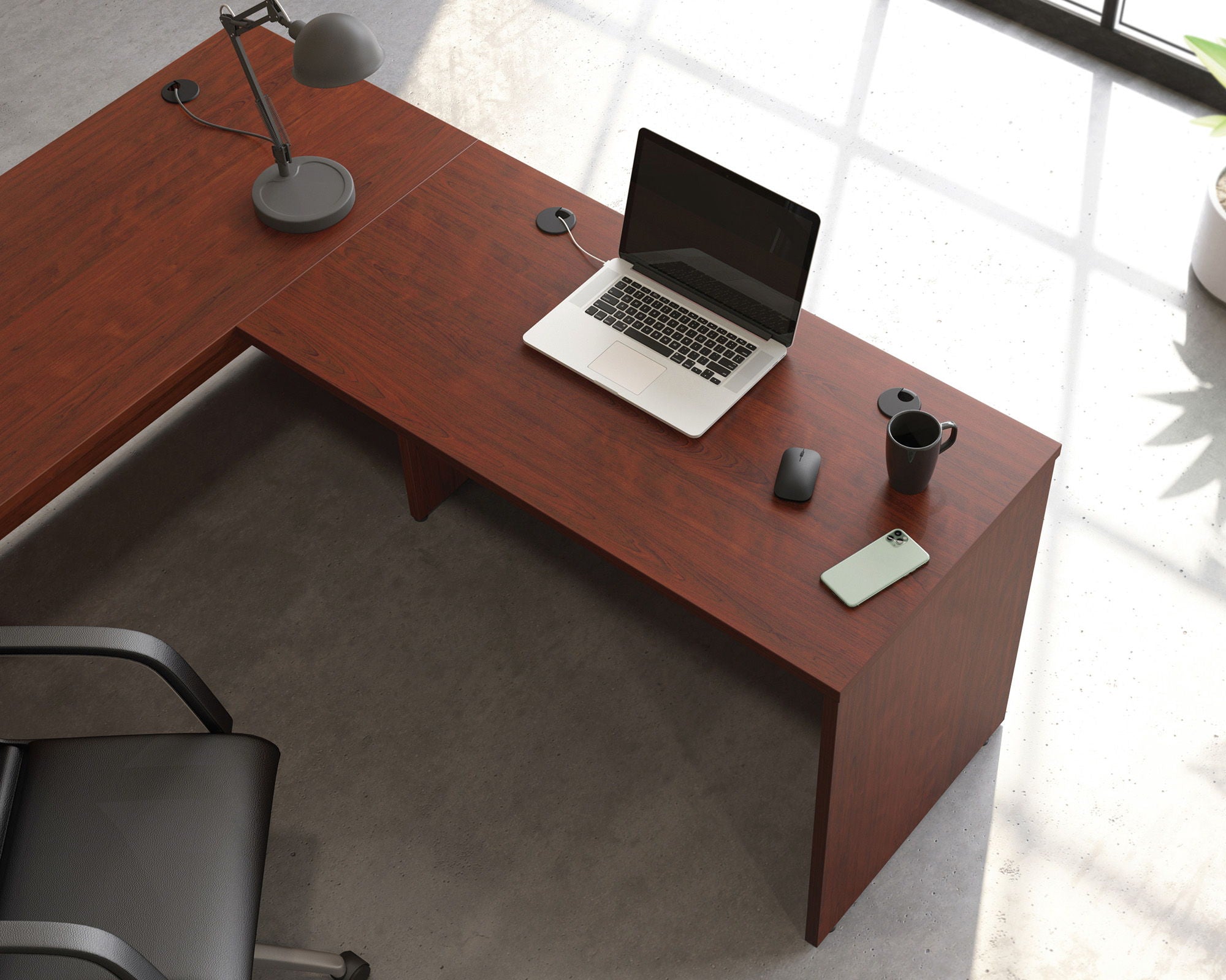 Commercial Desk 48" x 24" in Classic Cherry