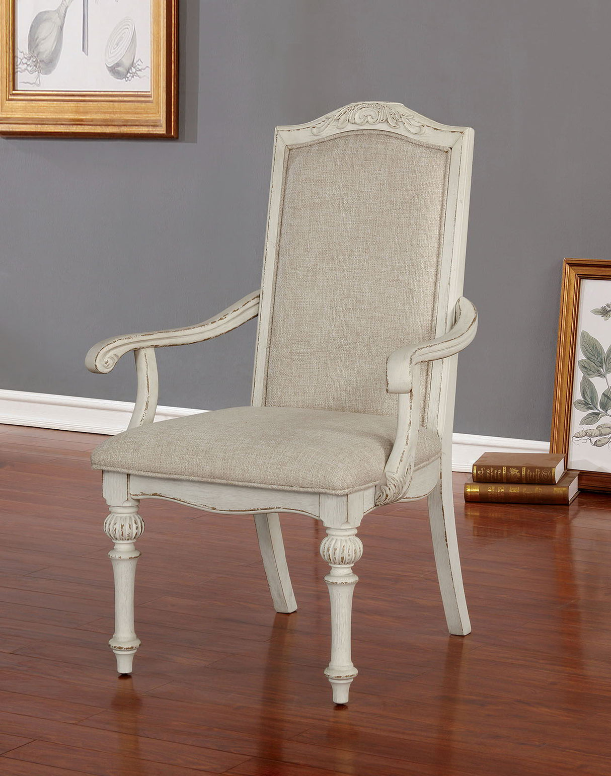 Furniture of America Arcadia - Arm Chair (Set of 2) | Meri Furniture