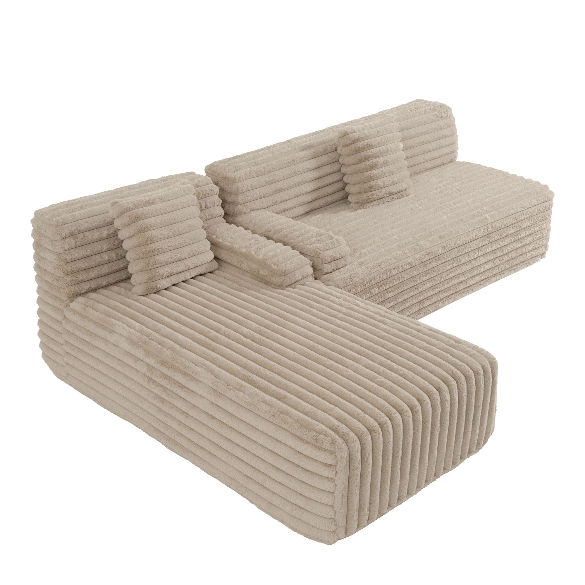Cloud Sectional Sofa Upholstered Couch Free Combined Sofa