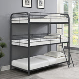 Garner - Metal Triple Bunk Bed