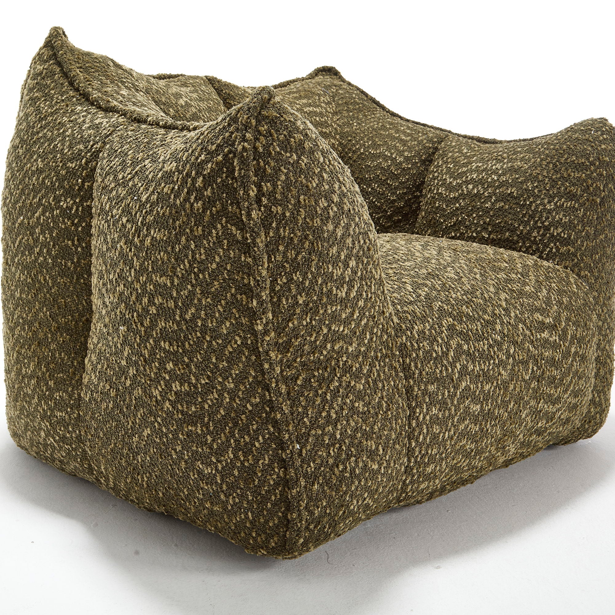 Comfortable Chenille Sofa Chairs With Highly Resilient Foam For Living Rooms And Bedrooms