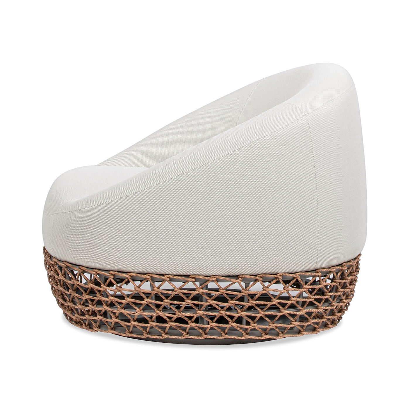 Willow - Upholstered Patio Deep Seating Armchair, Wicker Frame