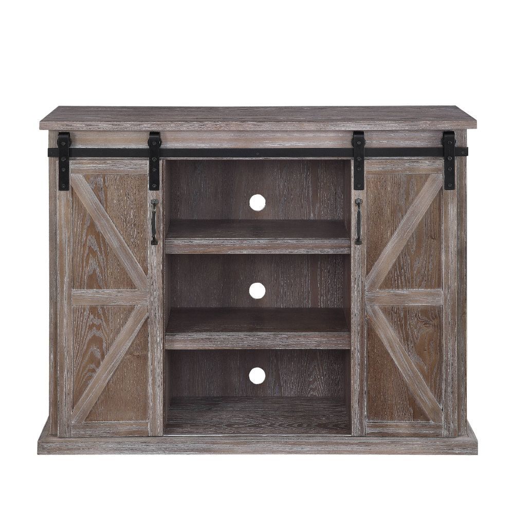 ACME Orabella - TV Stand - Rustic Natural | Meri Furniture
