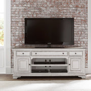 Liberty Furniture Magnolia Manor - Entertainment TV Stand - White | Meri Furniture