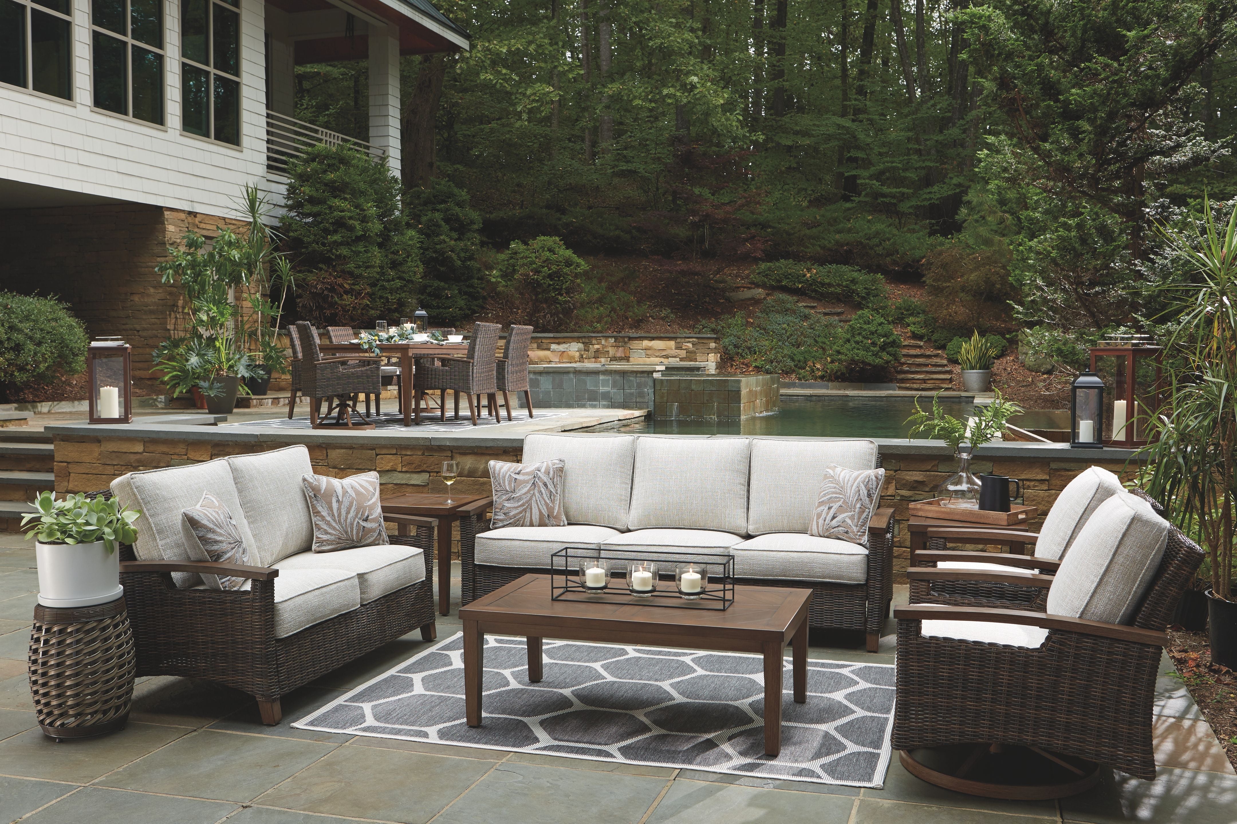 Signature Design by Ashley® Paradise Trail - Medium Brown - 3 Pc. - Lounge Set | Meri Furniture