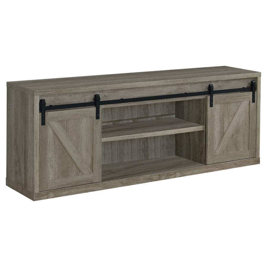 Coaster Fine Furniture Brockton - 3-shelf Sliding Doors TV Console | Meri Furniture