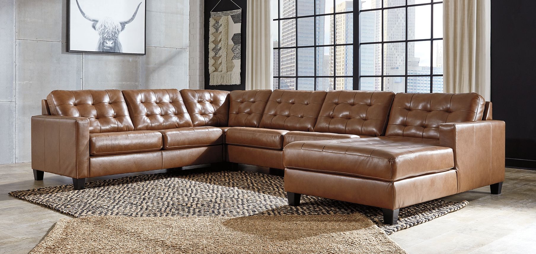 Signature Design by Ashley® Baskove - Sectional | Meri Furniture
