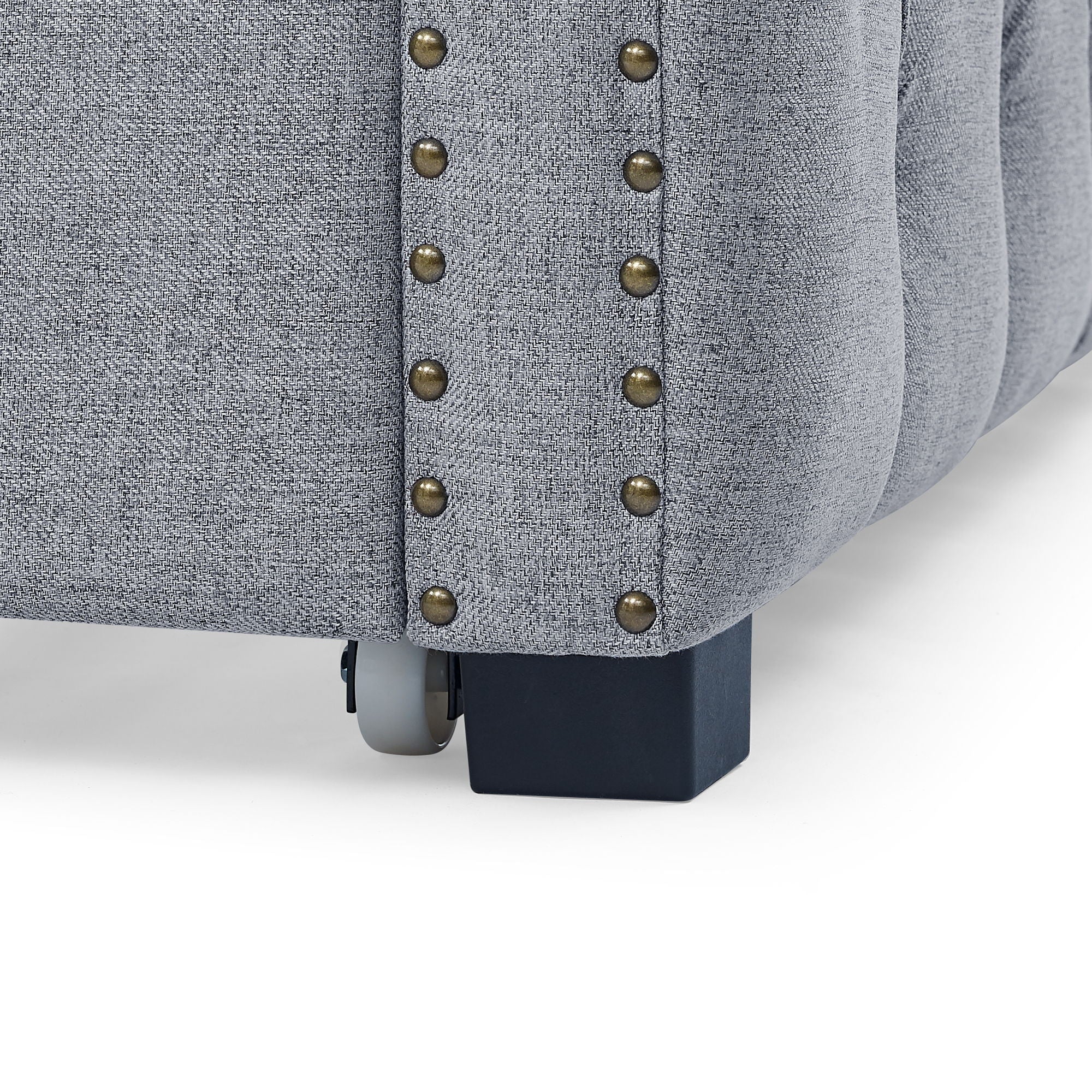 Inspired Upholstered Daybed With Trundle, Button Tufted