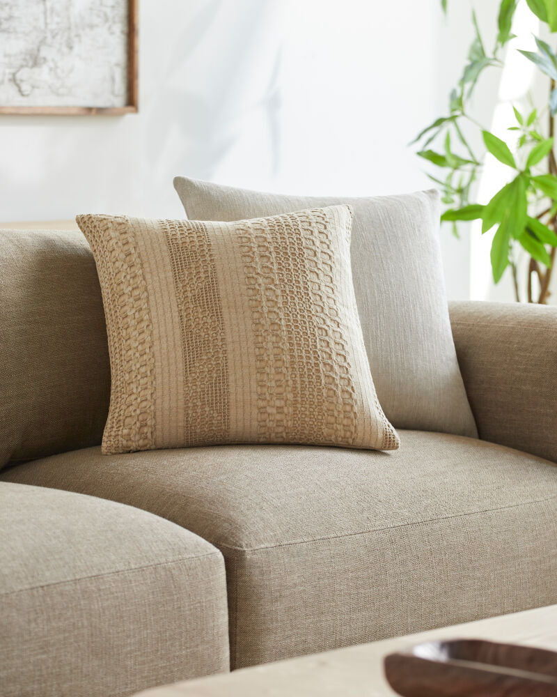 Washed Waffle Pillow
