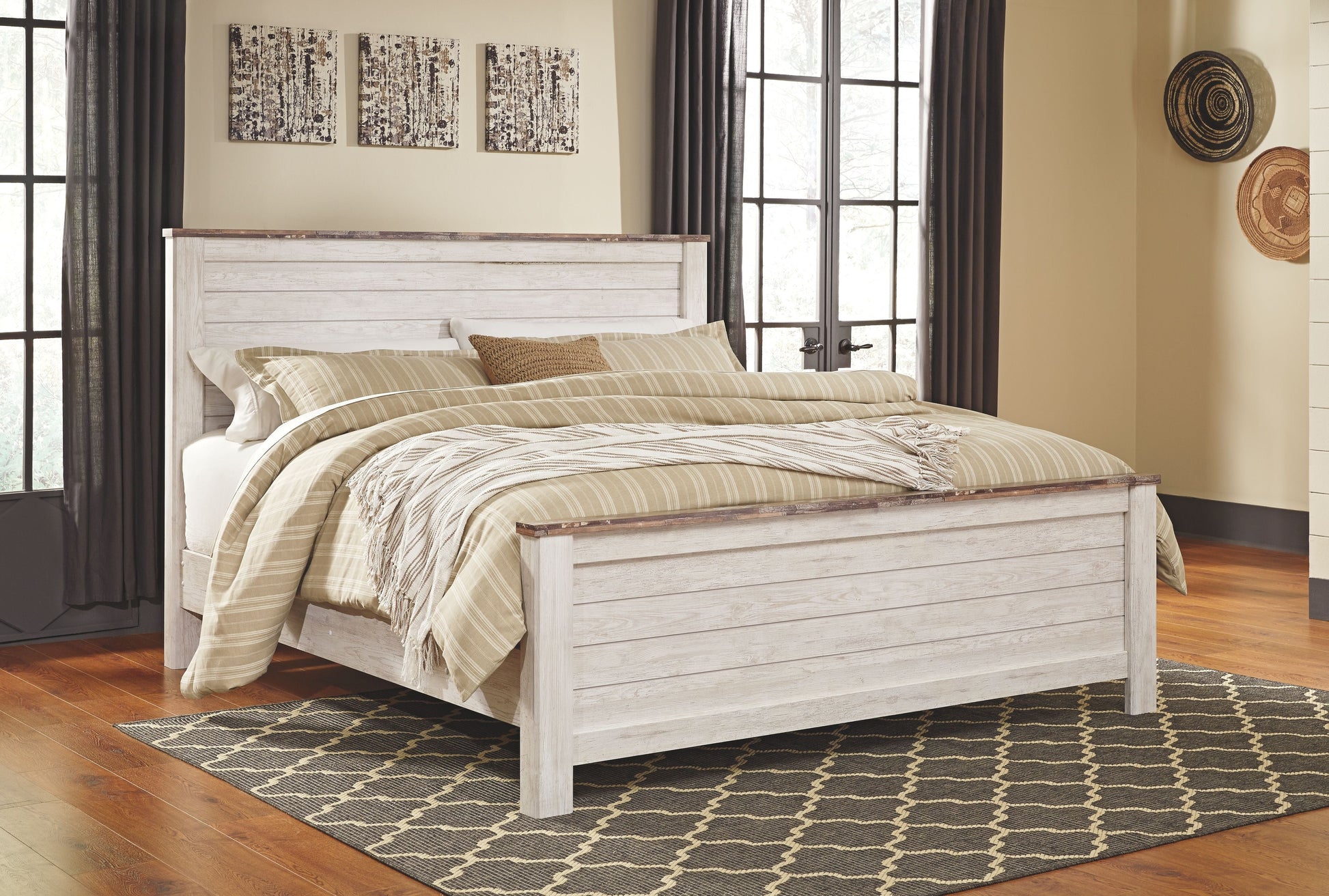 Signature Design by Ashley® Willowton - Panel Bed | Meri Furniture