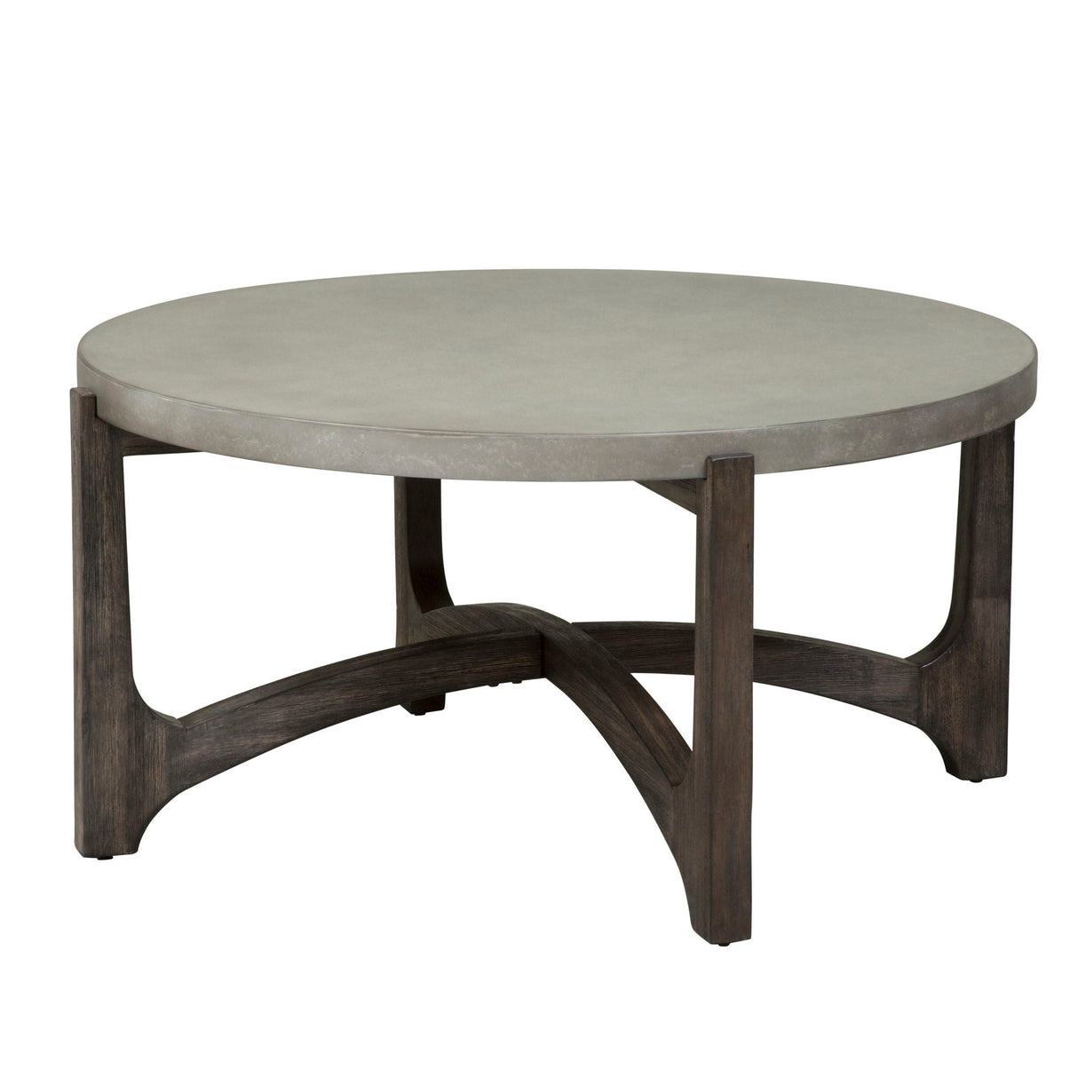 Cascade - Round Cocktail Table - Dark Brown