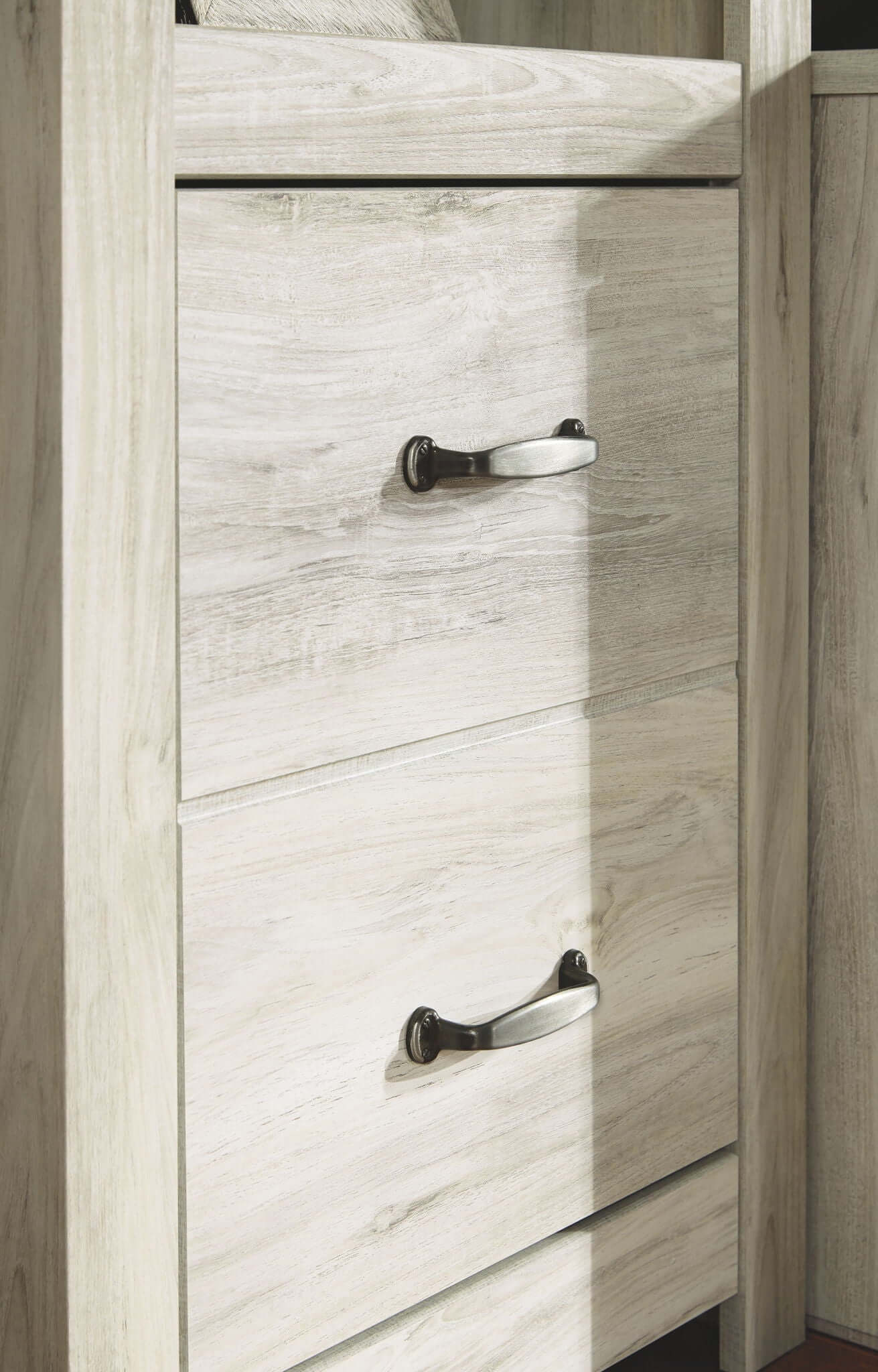 Bellaby - Entertainment Center - TV Stand With Faux Firebrick Fireplace Insert - Whitewash