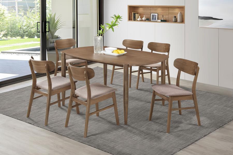 Coaster Fine Furniture Dortch - Oval Solid Wood Dining Set | Meri Furniture