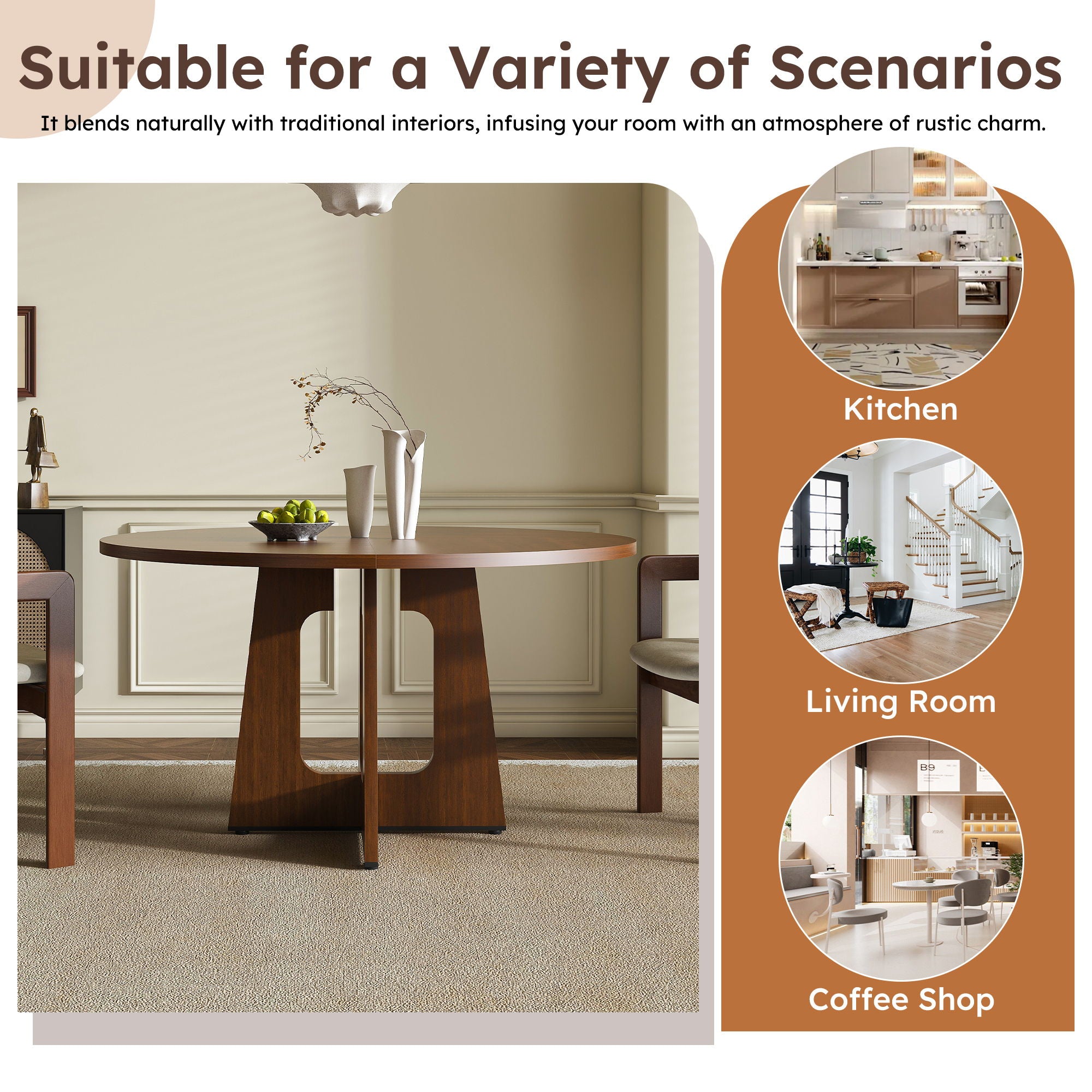 Round Dining Table For 4