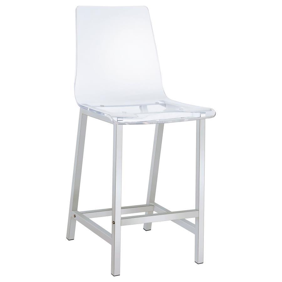 Coaster Fine Furniture Juelia - Chrome Stools (Set of 2) | Meri Furniture