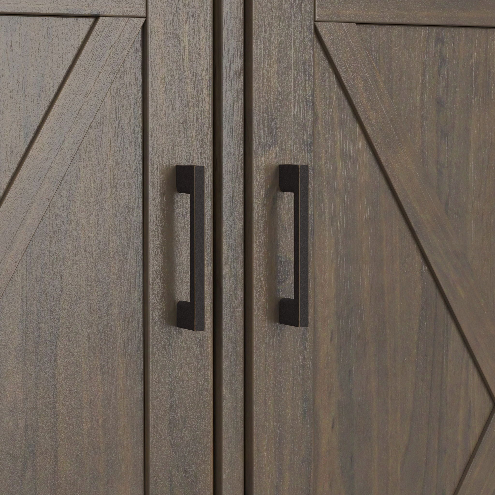 Ela - Wide Storage Cabinet - Smoky Brown