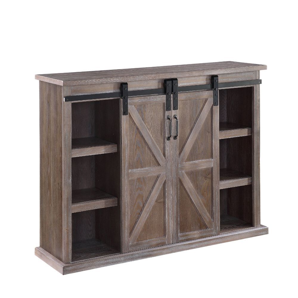 ACME Orabella - TV Stand - Rustic Natural | Meri Furniture