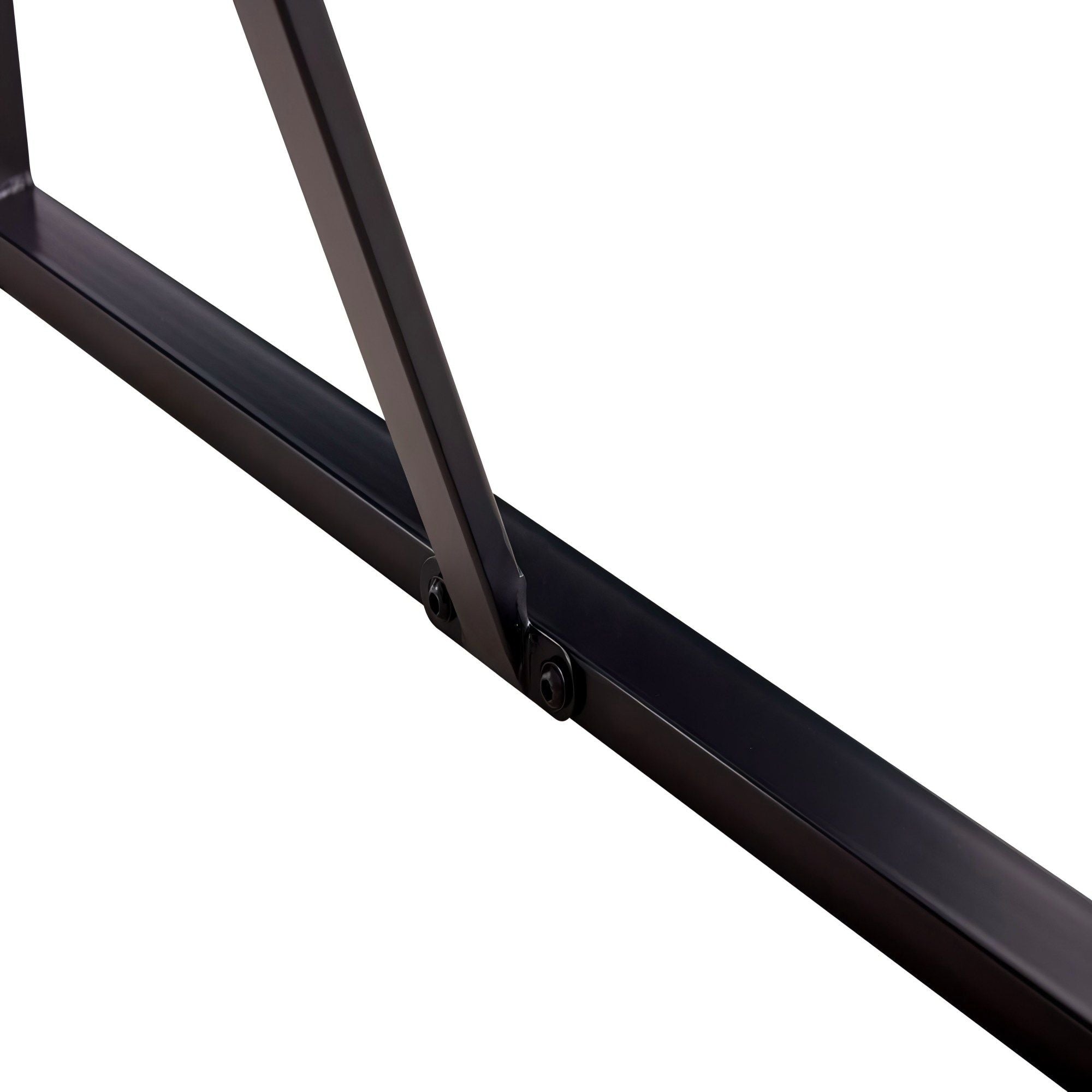 Modern Dining Table With Black Metal Legs For 4 - 6 Person