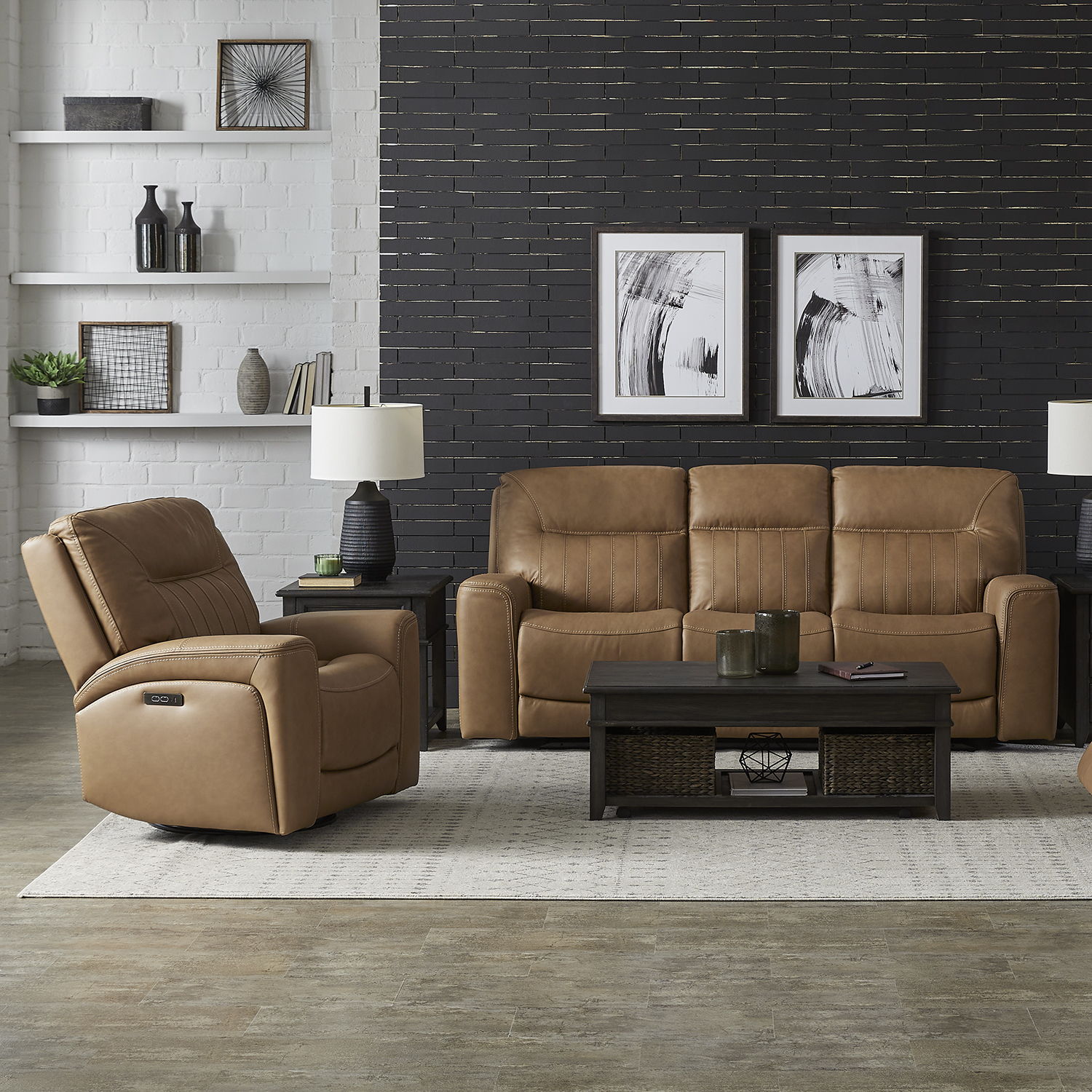 Liberty Furniture Bennett - Reclining Sofa Set | Meri Furniture