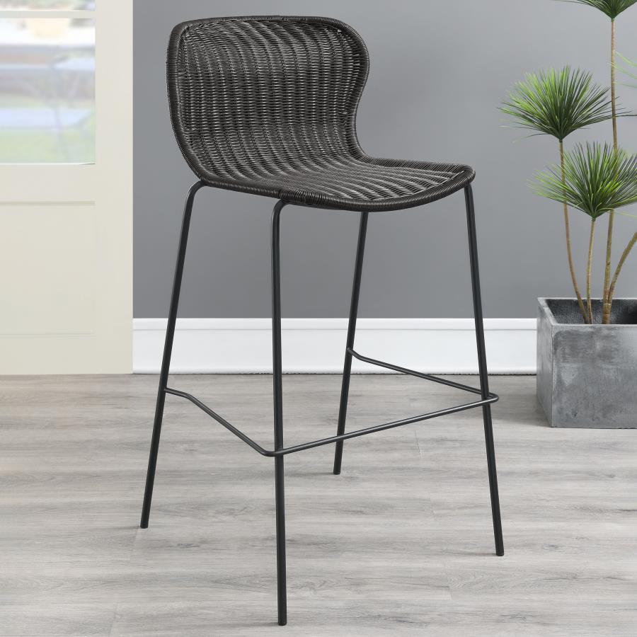 Coaster Fine Furniture Mckinley - Faux Rattan Metal Chair (Set of 2) | Meri Furniture