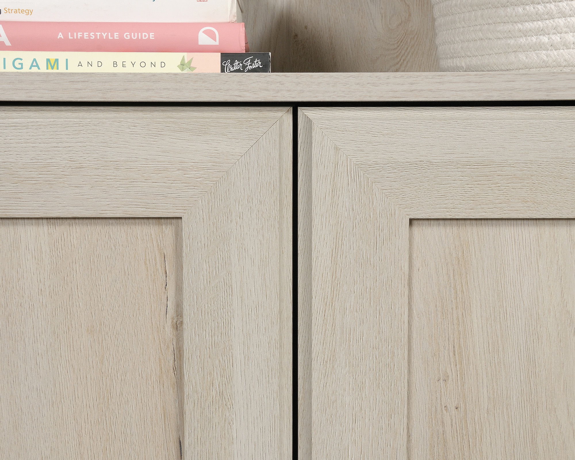 Bookcase With Doors in Chalked Chestnut