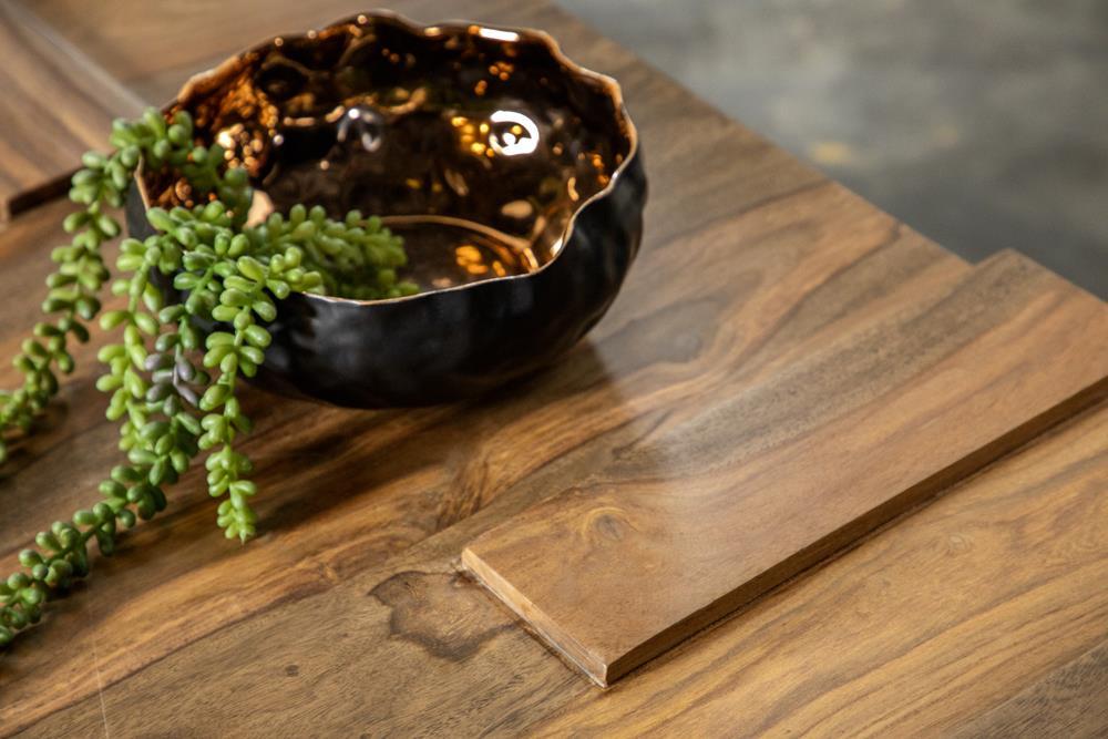 Samira Square Solid Wood Coffee Table Natural Sheesham