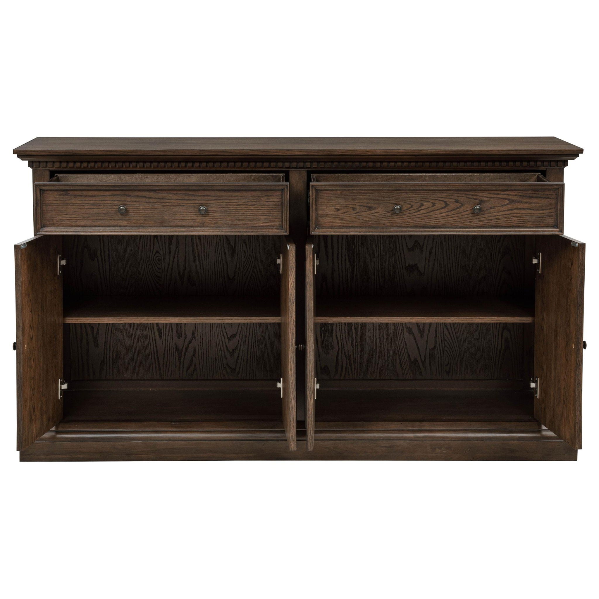 Ridgewell 2-drawer 4-door Dining Server Dark Oak
